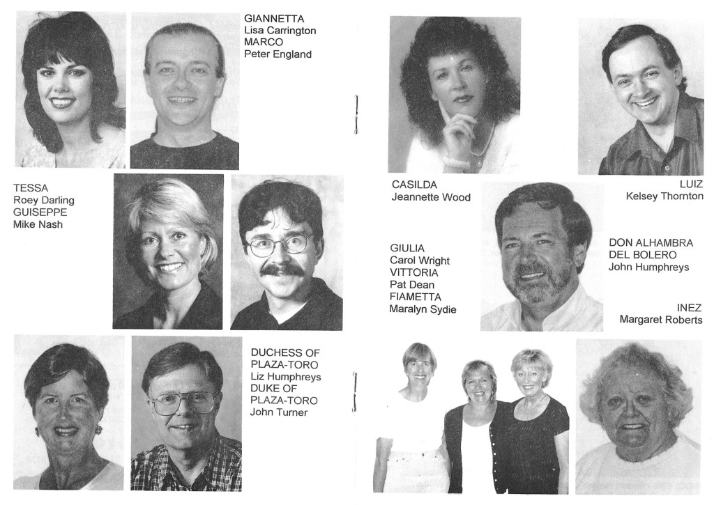 1999 Gondoliers principals
