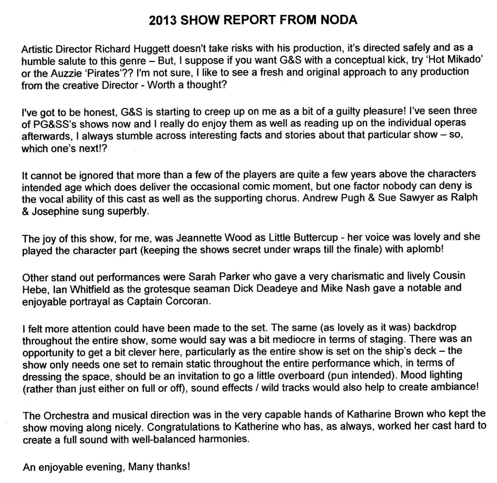 2013 NODA report
