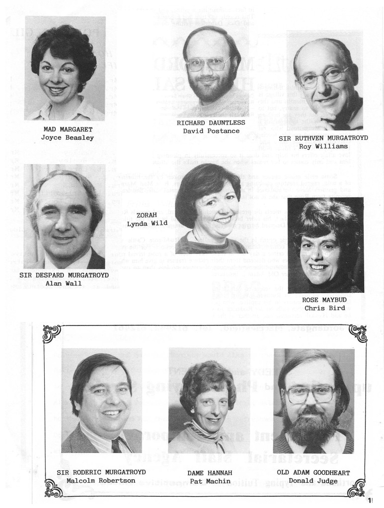 1981 Ruddigore principals